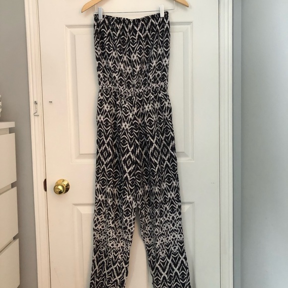 Strapless pattern jumpsuit - Picture 1 of 6
